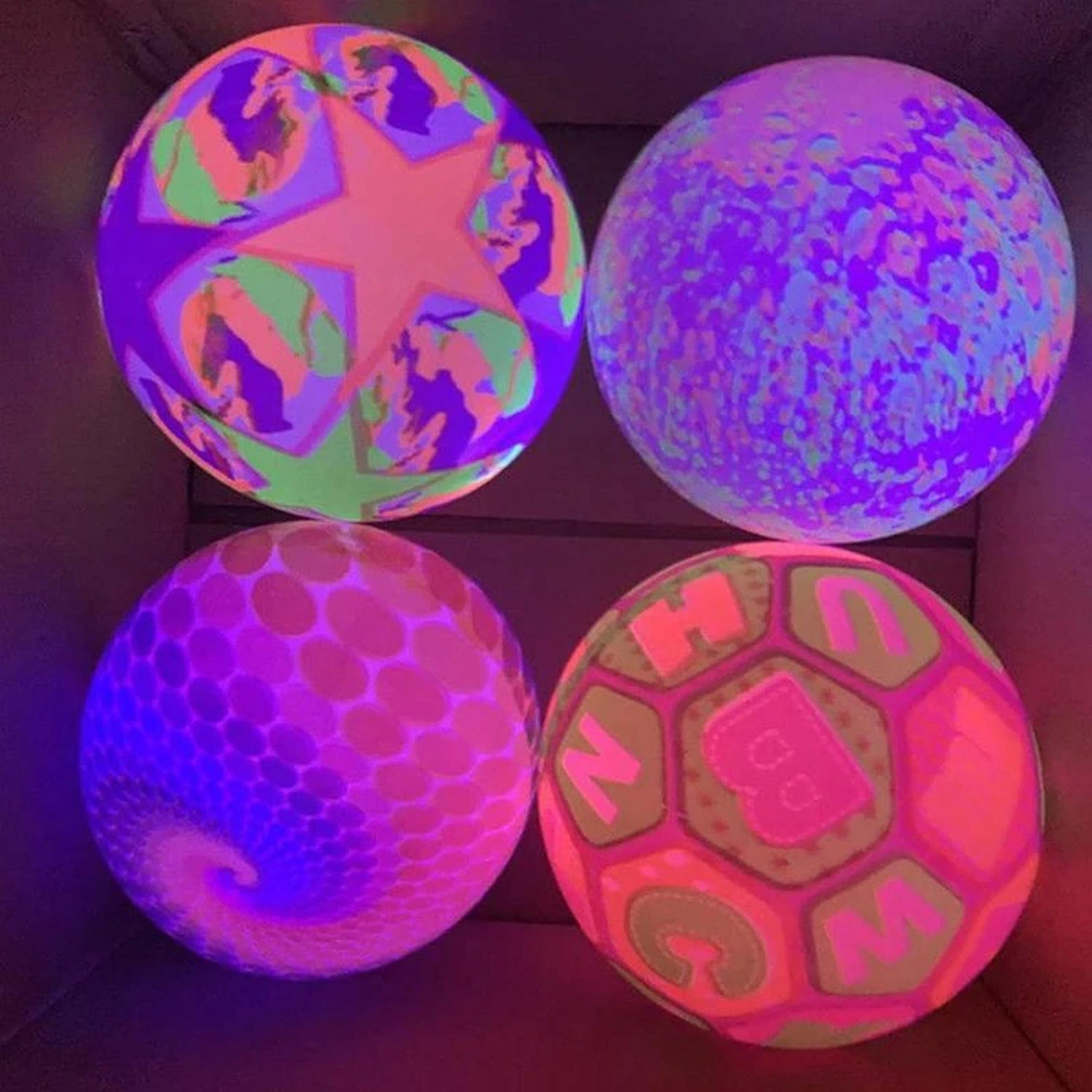 Stress relief ball for kids with LED lights, showing its use and bounciness Stress relief ball for kids with LED lights, showing its use and bounciness